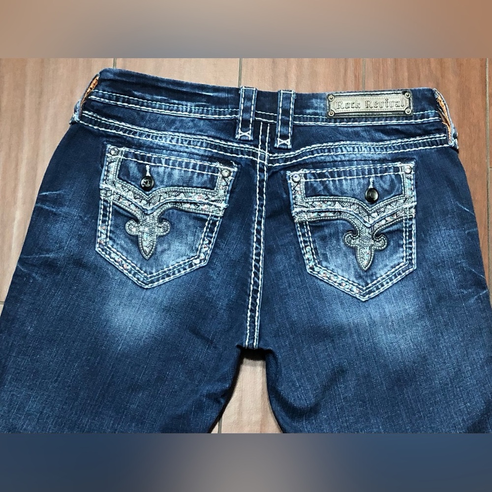 Rock Revival Dark Blue Bootcut Jeans